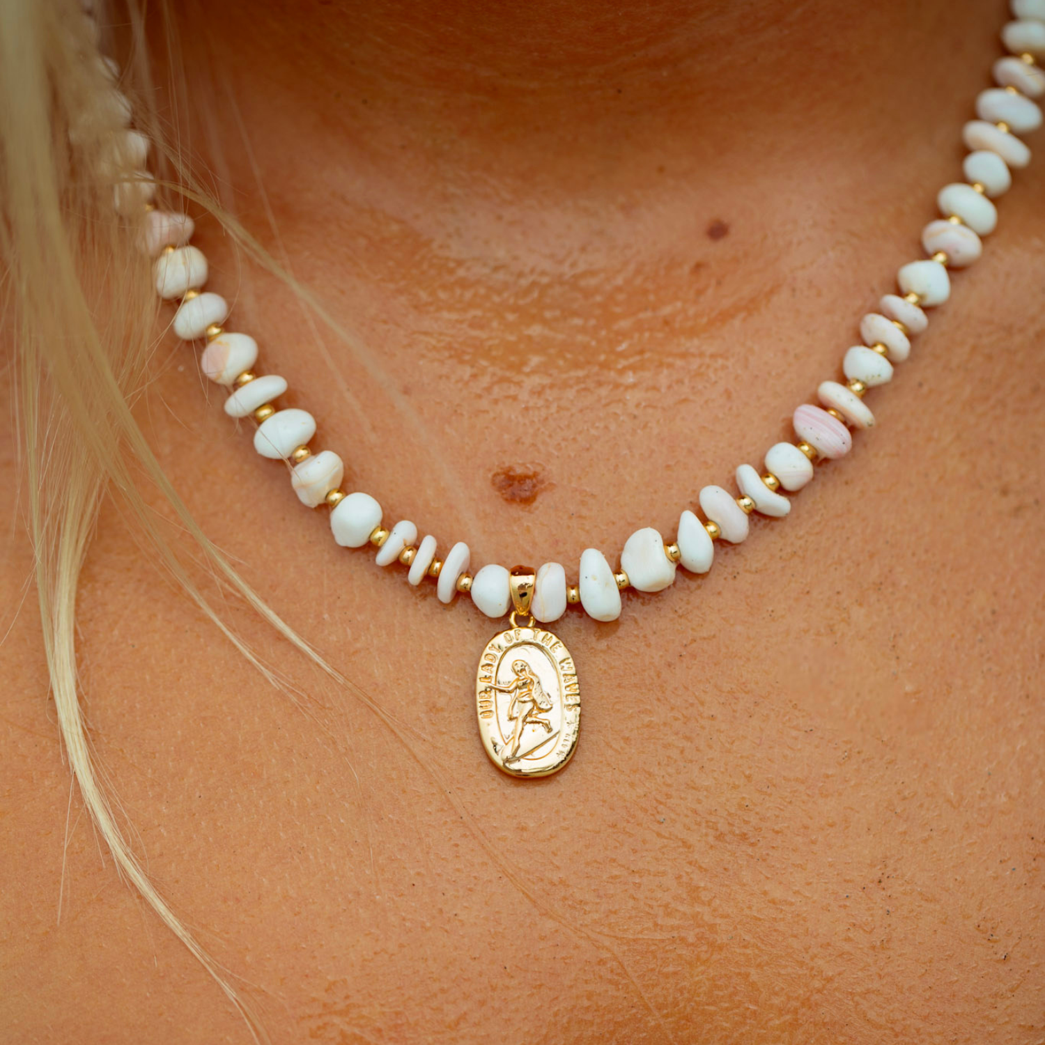 Our Lady of the Waves Beaded Necklace
