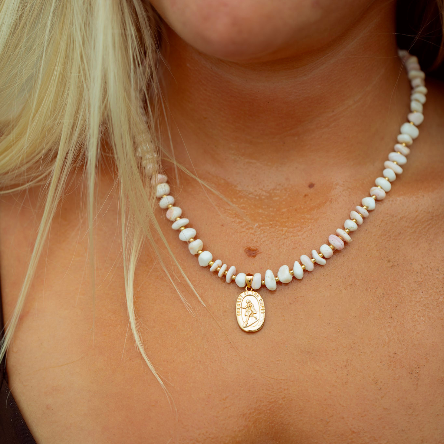 Our Lady of the Waves Beaded Necklace