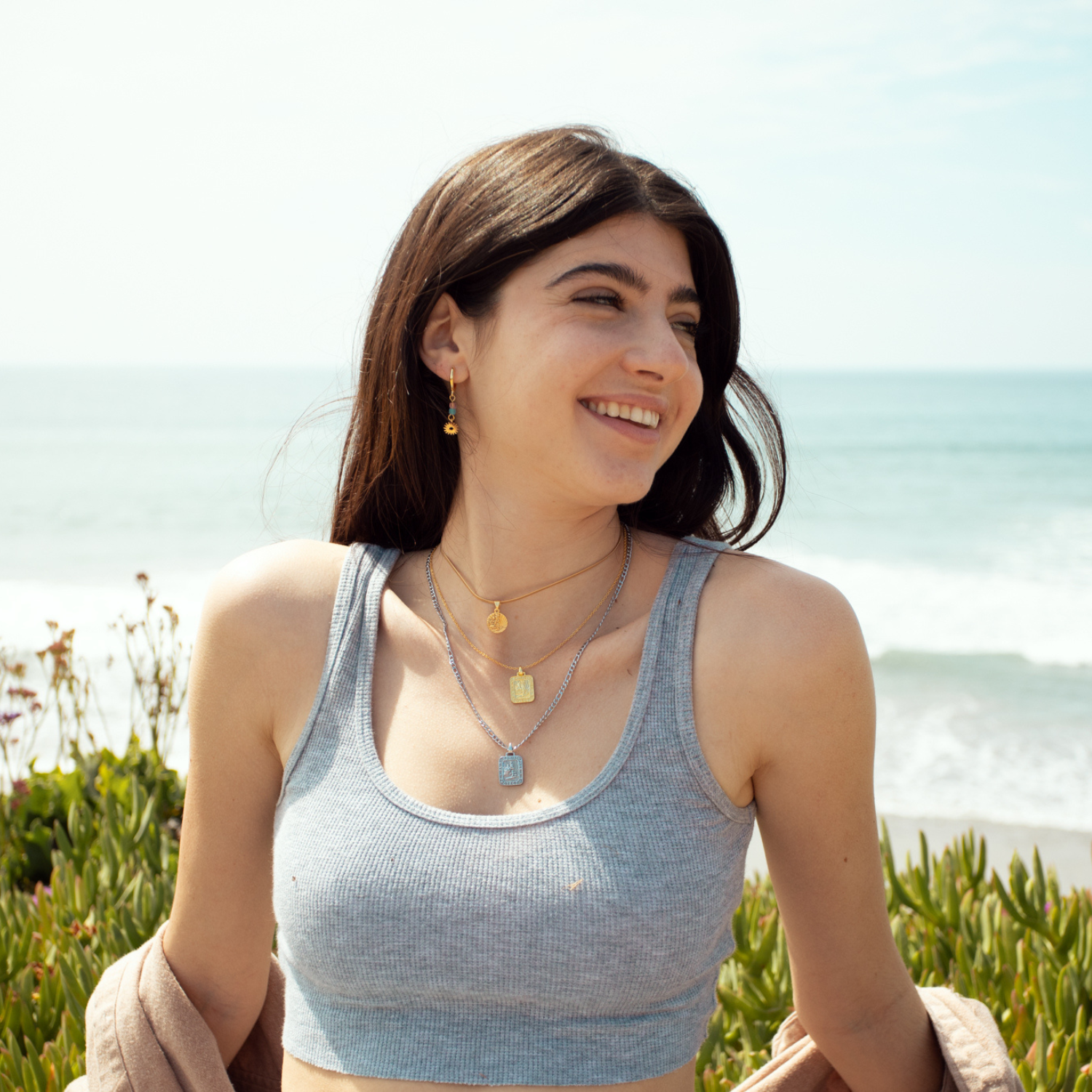 The Silver Traveler Rectangle Necklace
