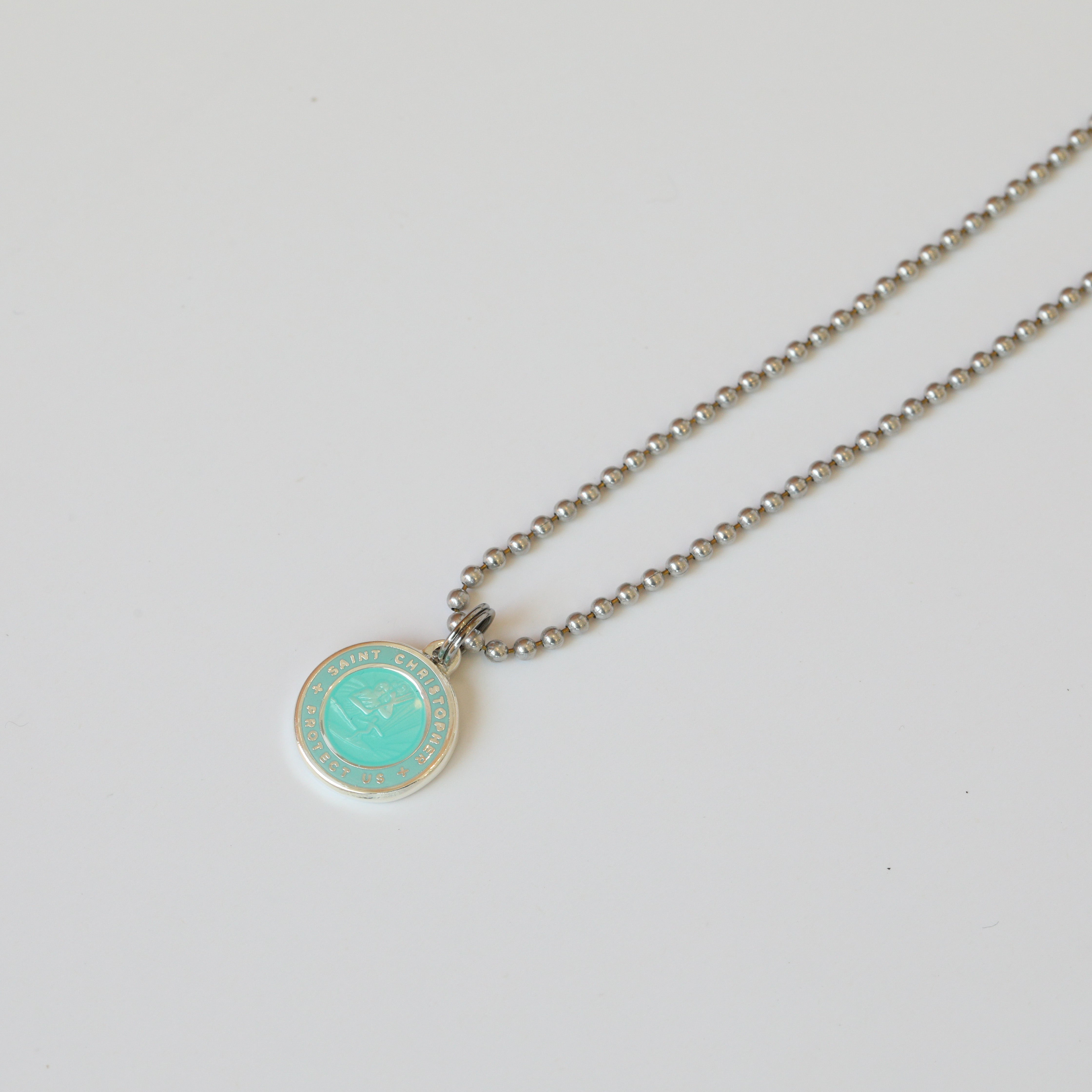 Small Teal Teal St. Christopher
