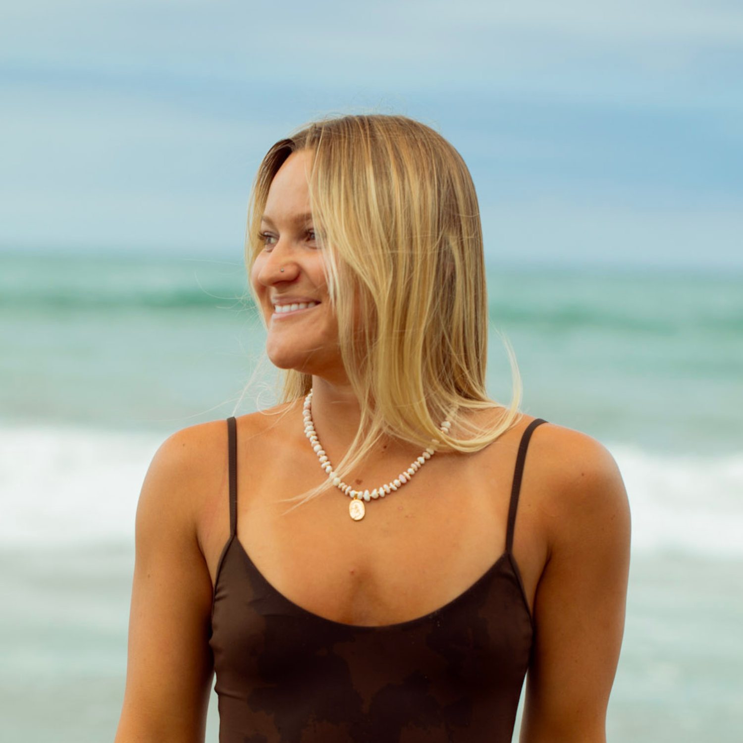 Our Lady of the Waves Beaded Necklace