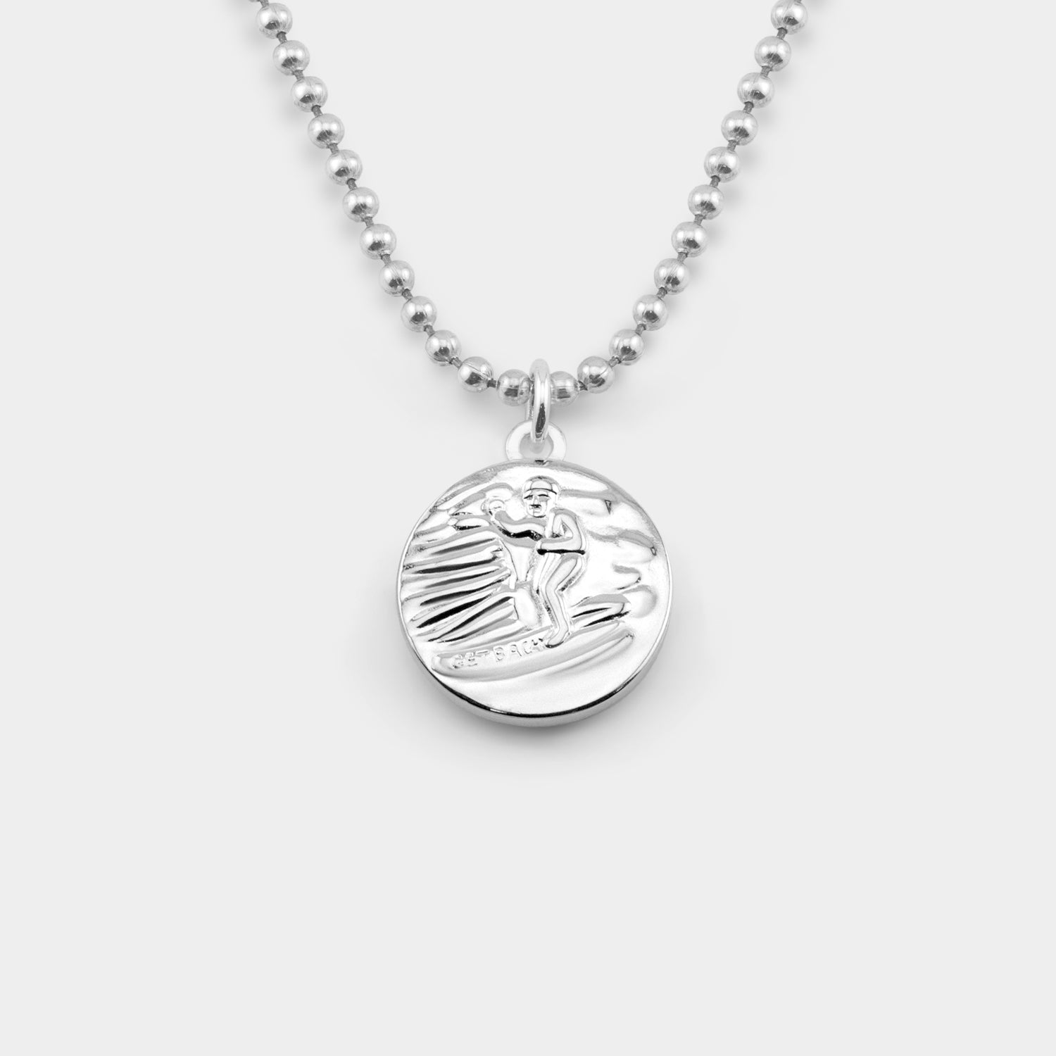 Medium - Silver / Baby Blue