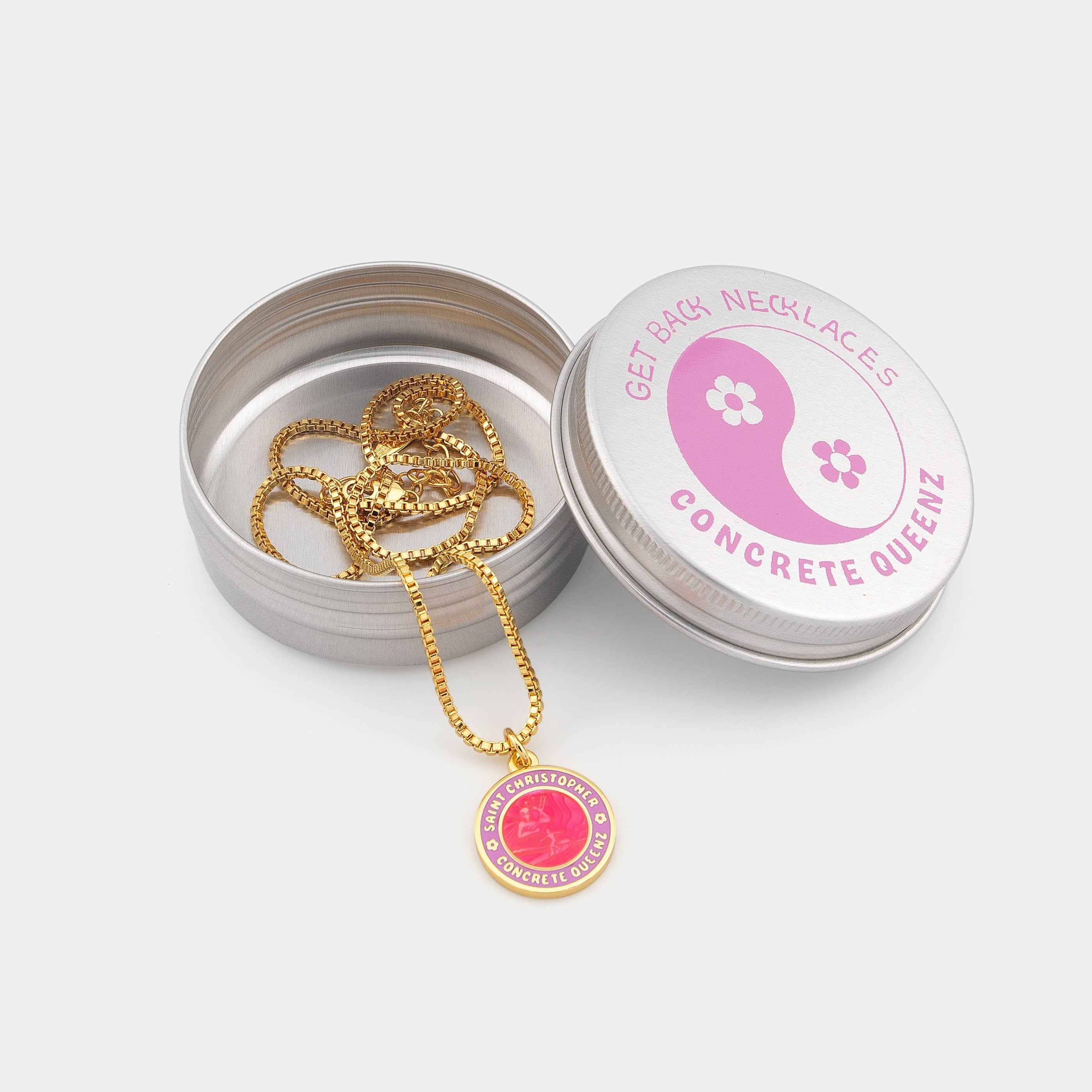 Limited Edition Concrete Queenz St. Christopher Necklace // Get