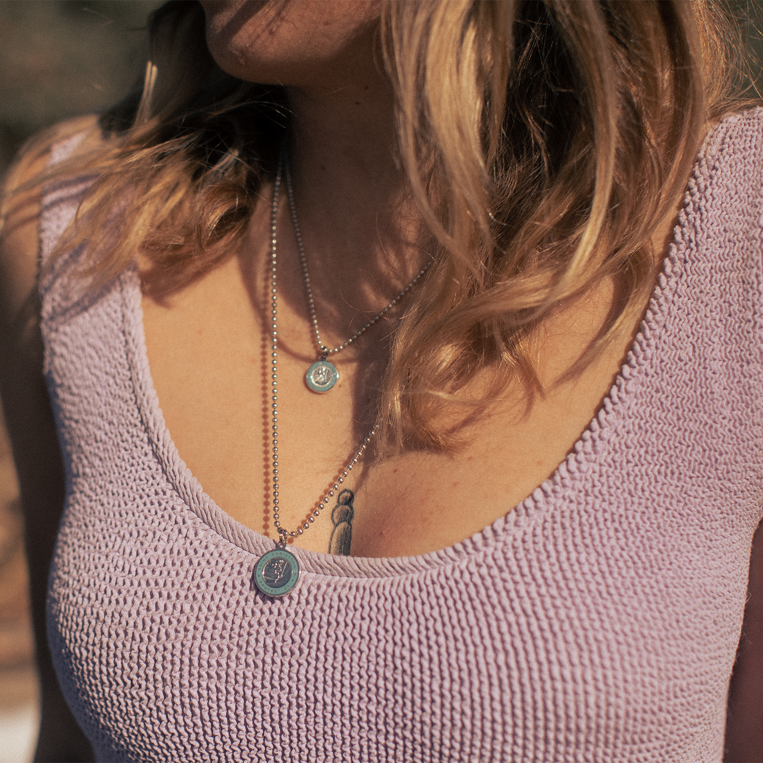 Small - Silver / Baby Blue