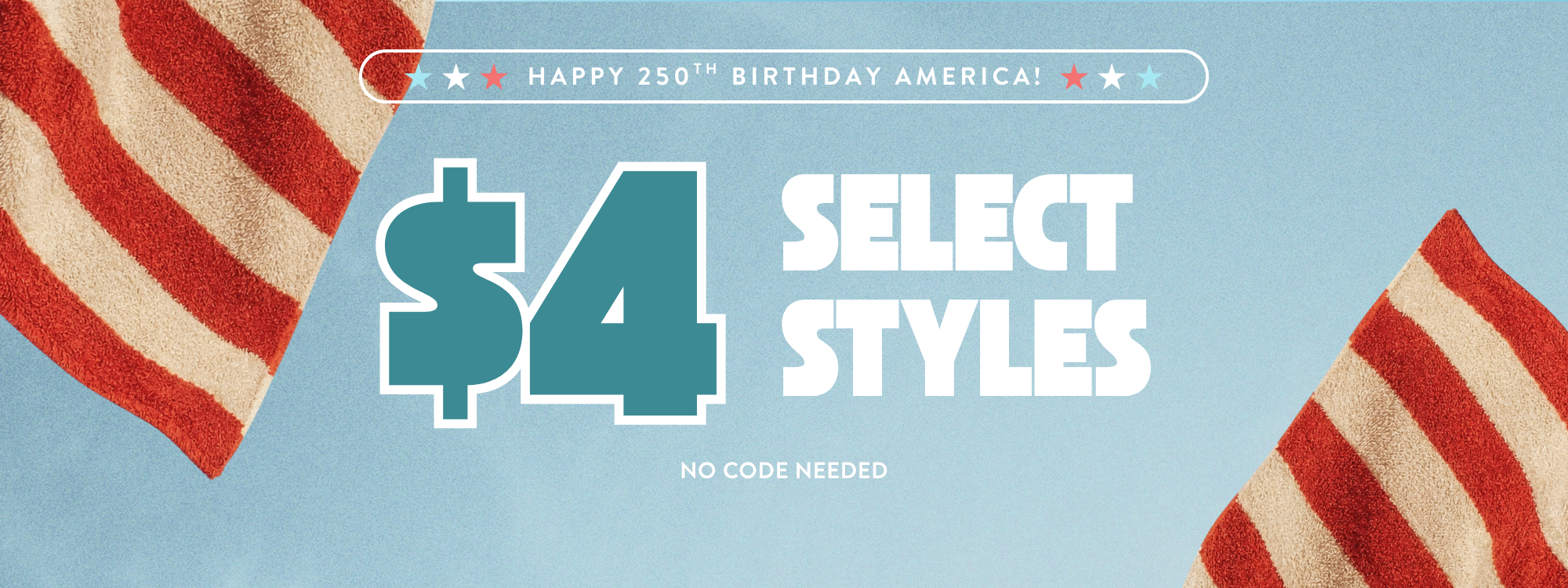 $4 Select Styles