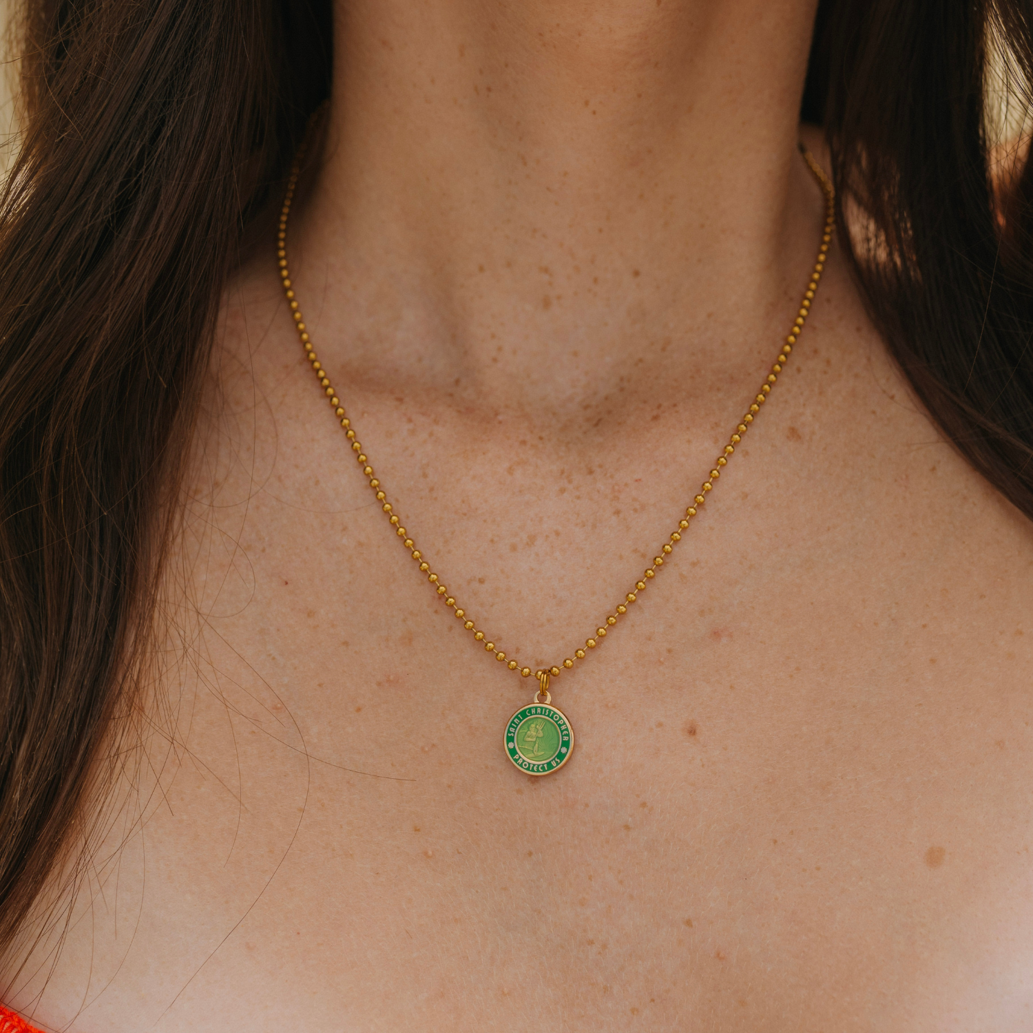 Small - Gold Palm / Green