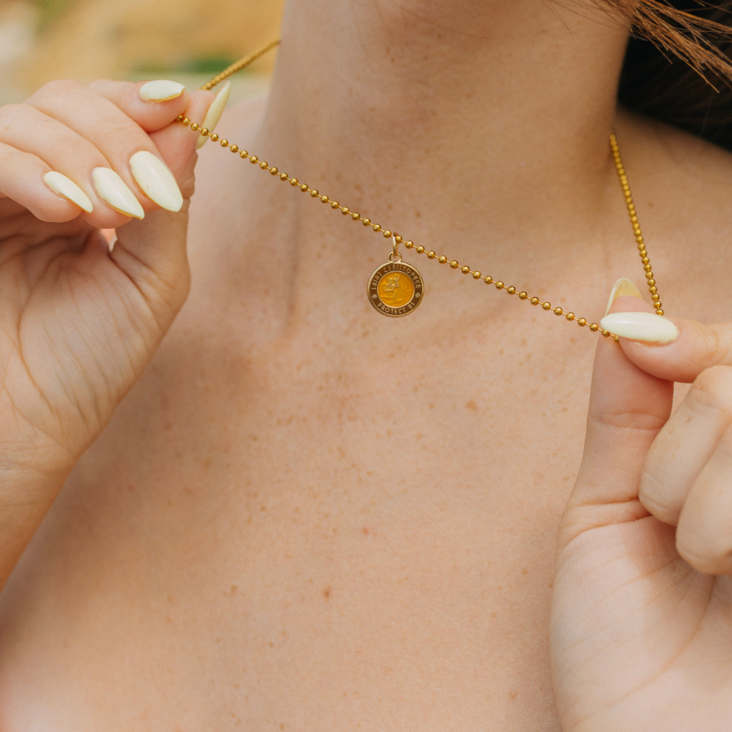 Small - Gold / Sunset Brown