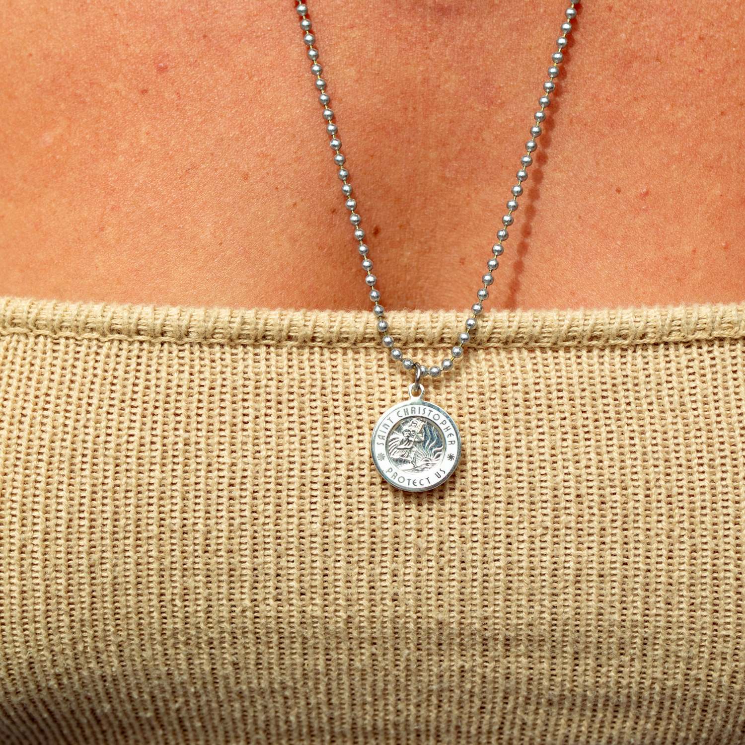 ORA In Argento Sterling, Collana Da Uomo Con Medaglia Di - Foto 10