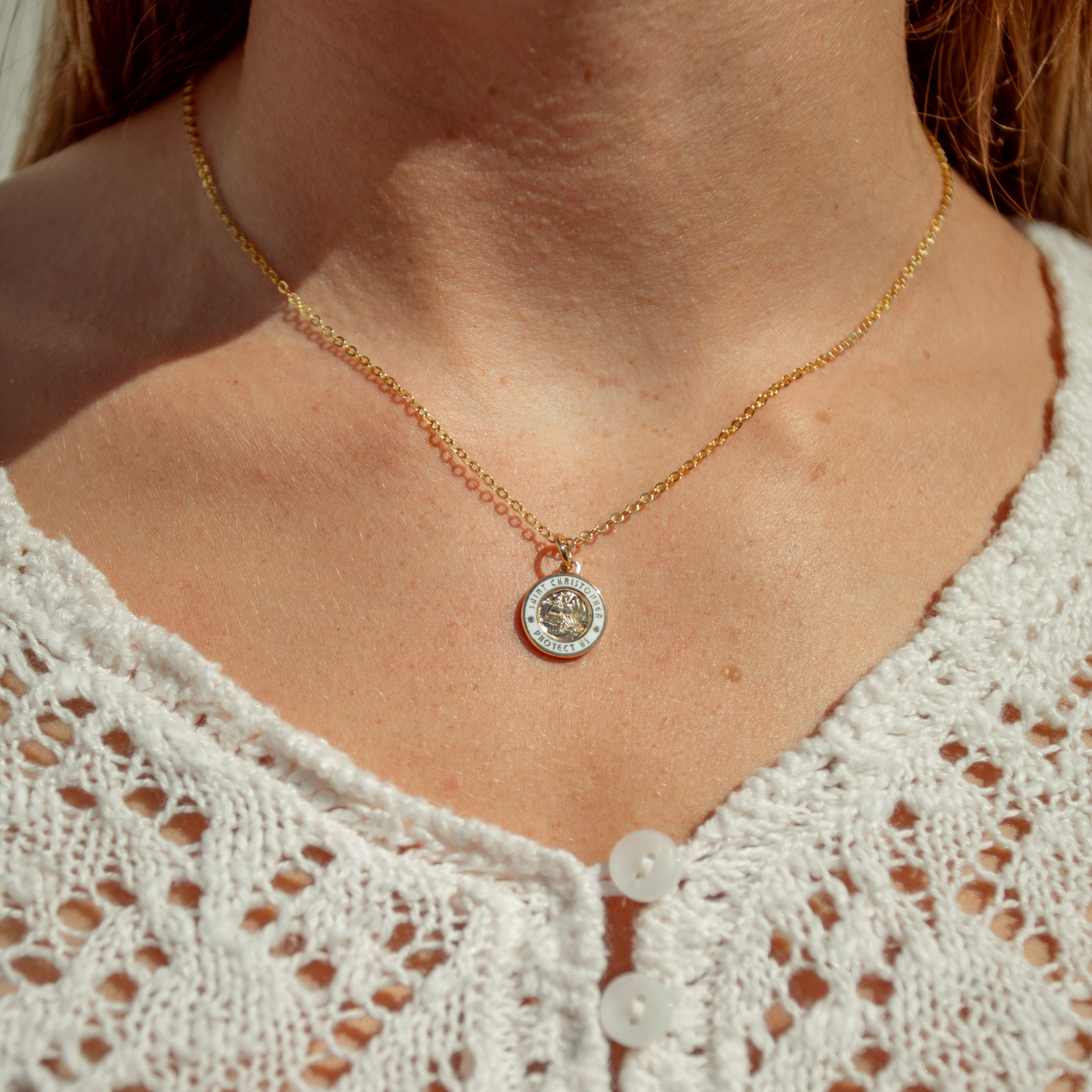 Small - Gold / White