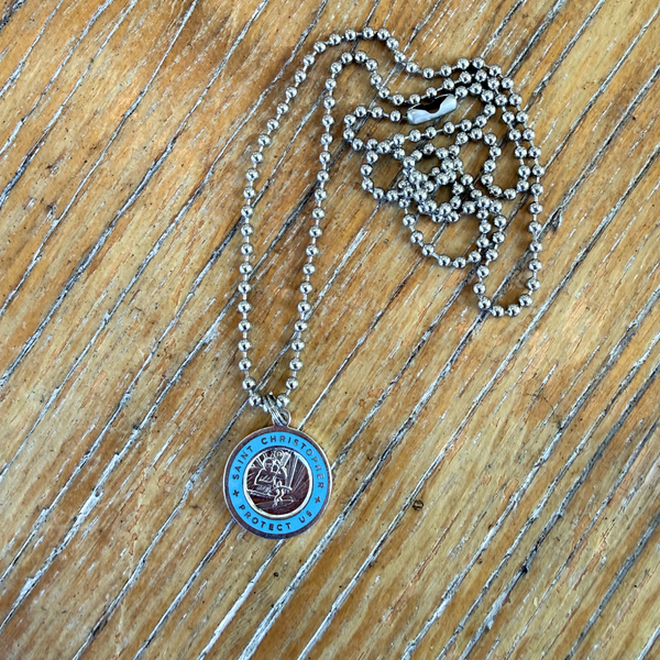 The Imperfect Archive - Medium Silver / Baby Blue – Get Back Necklaces