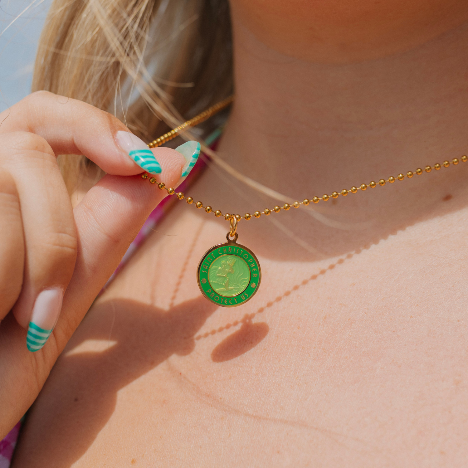 Medium - Gold / Palm Green