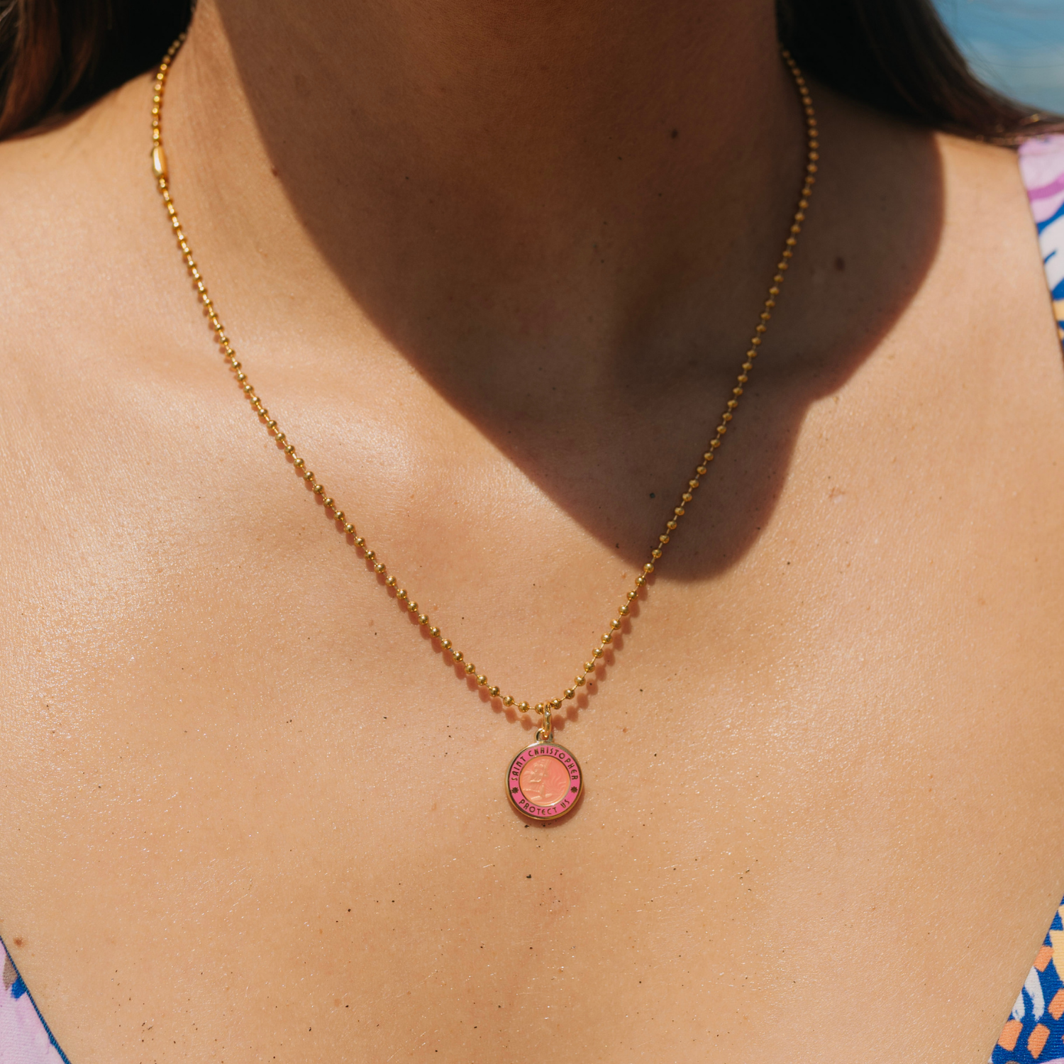 Small - Gold / Pink-Pink