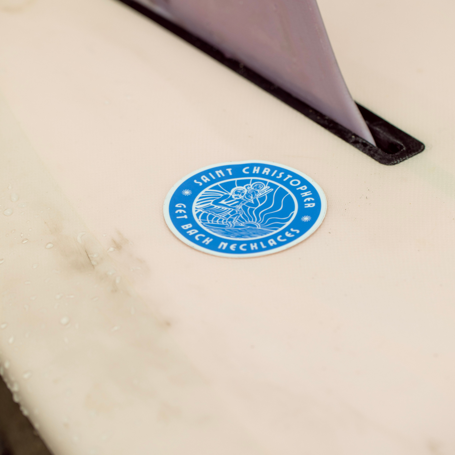 Denim Blue St. Christopher Sticker