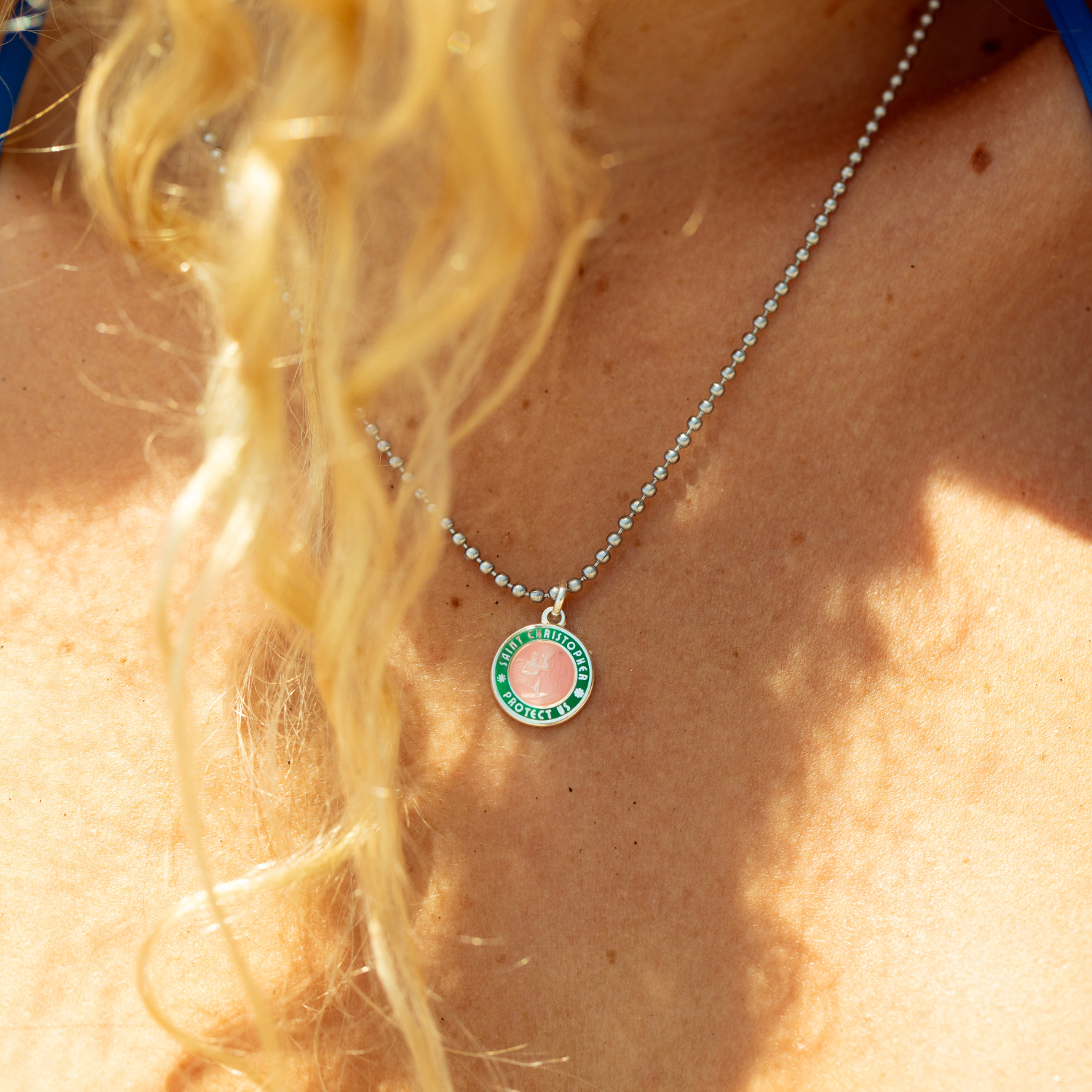 Small - Watermelon / Teal Green