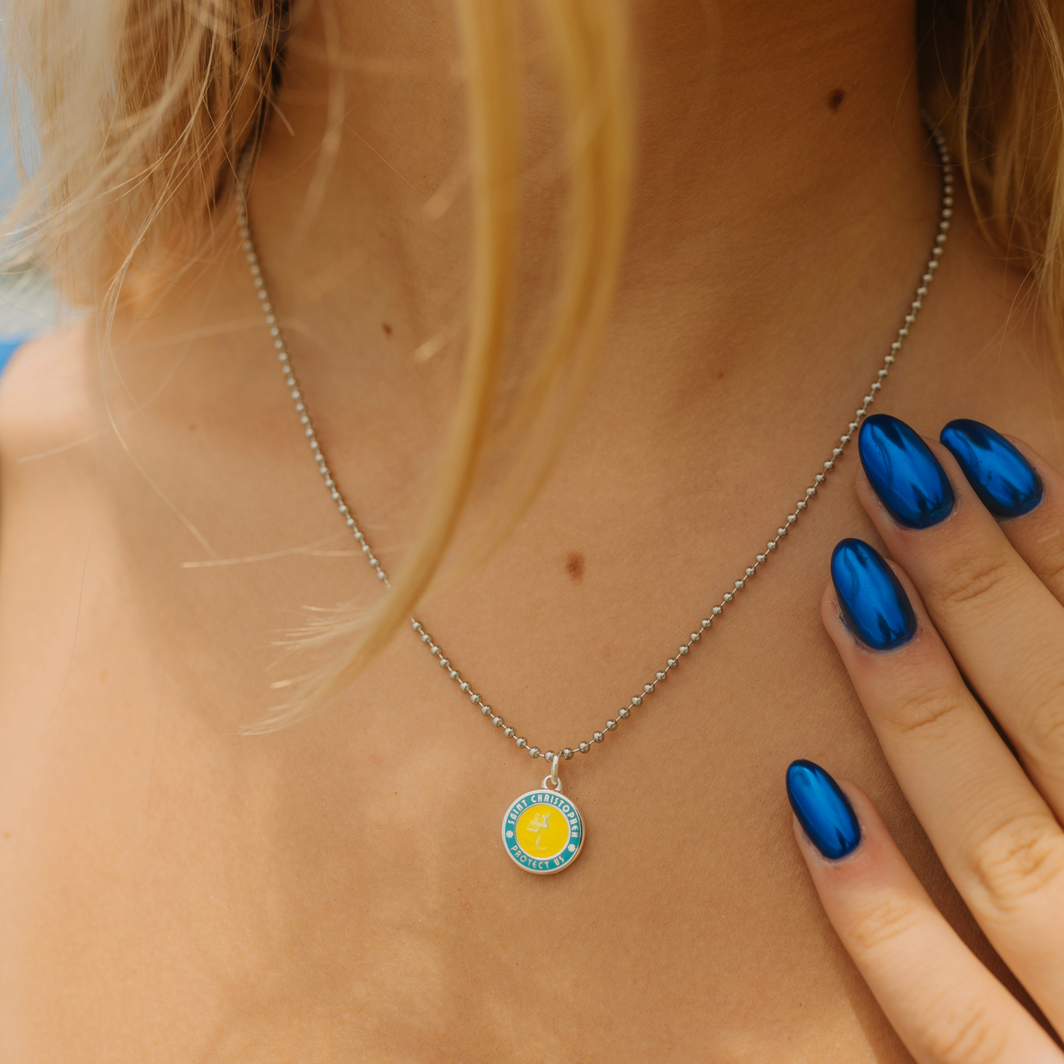 Small - Yellow / Aquamarine
