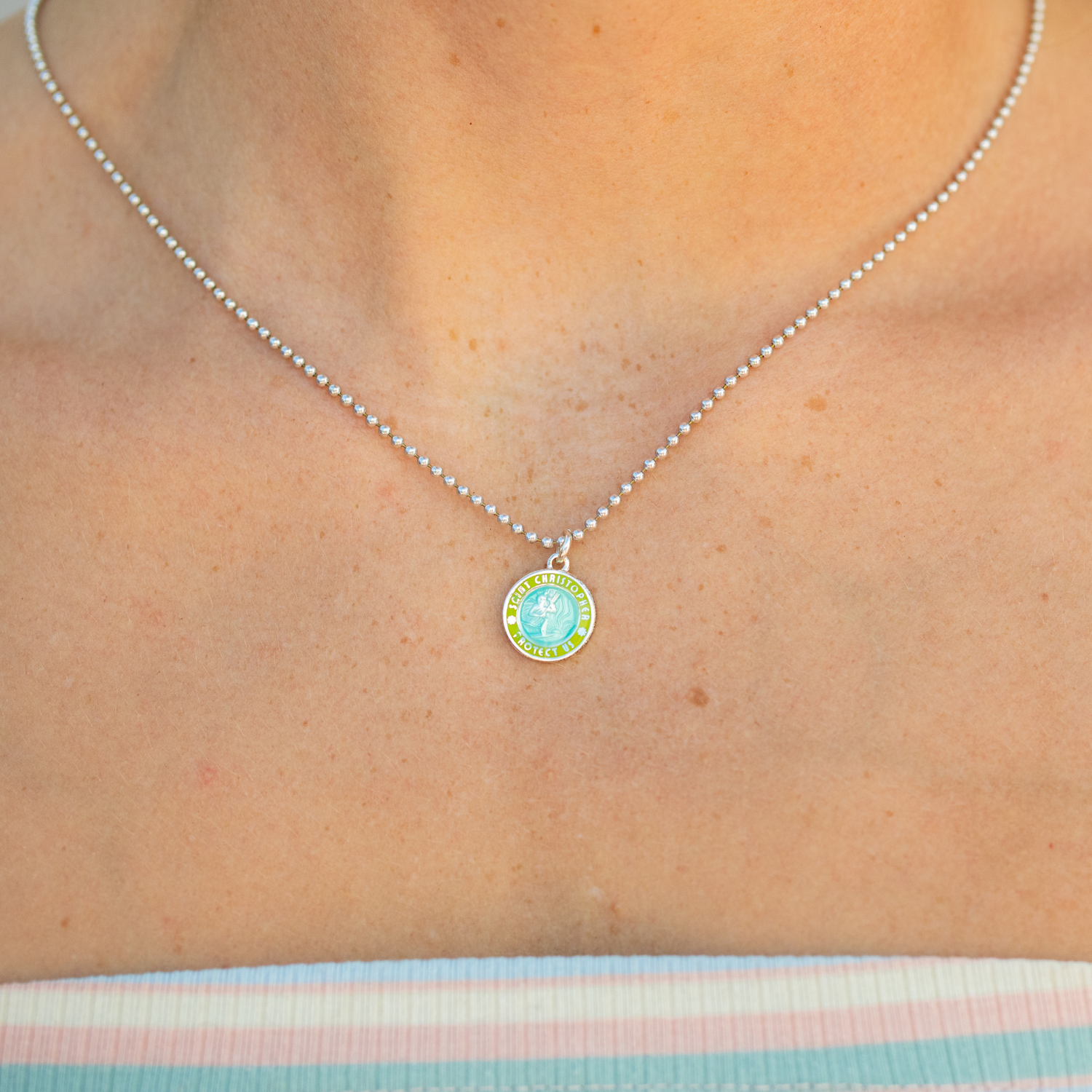 Small - Sky Blue / Olive