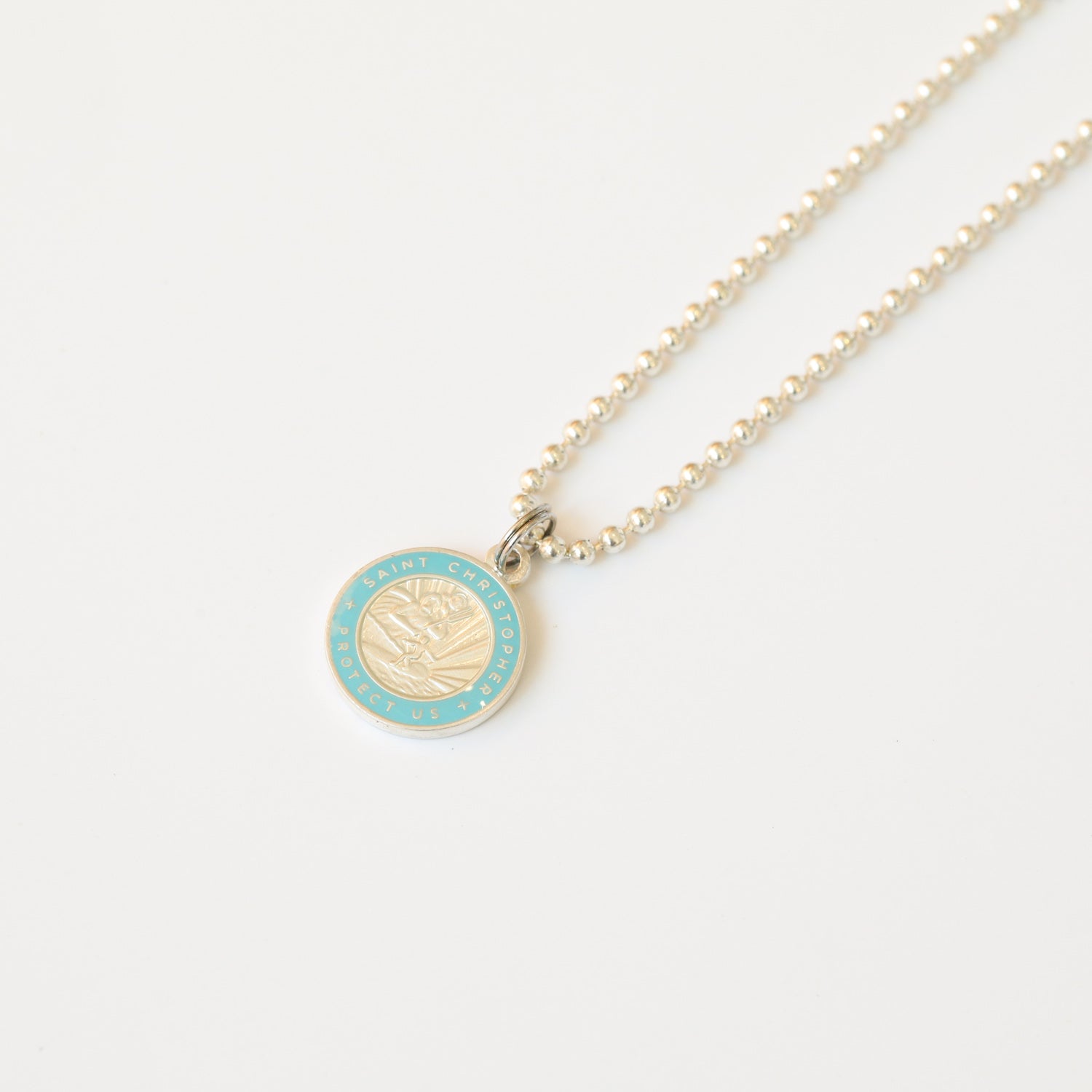 Small Sterling - Silver / Baby Blue