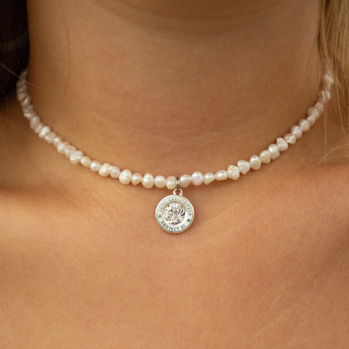 Pearl choker with pendant 2025