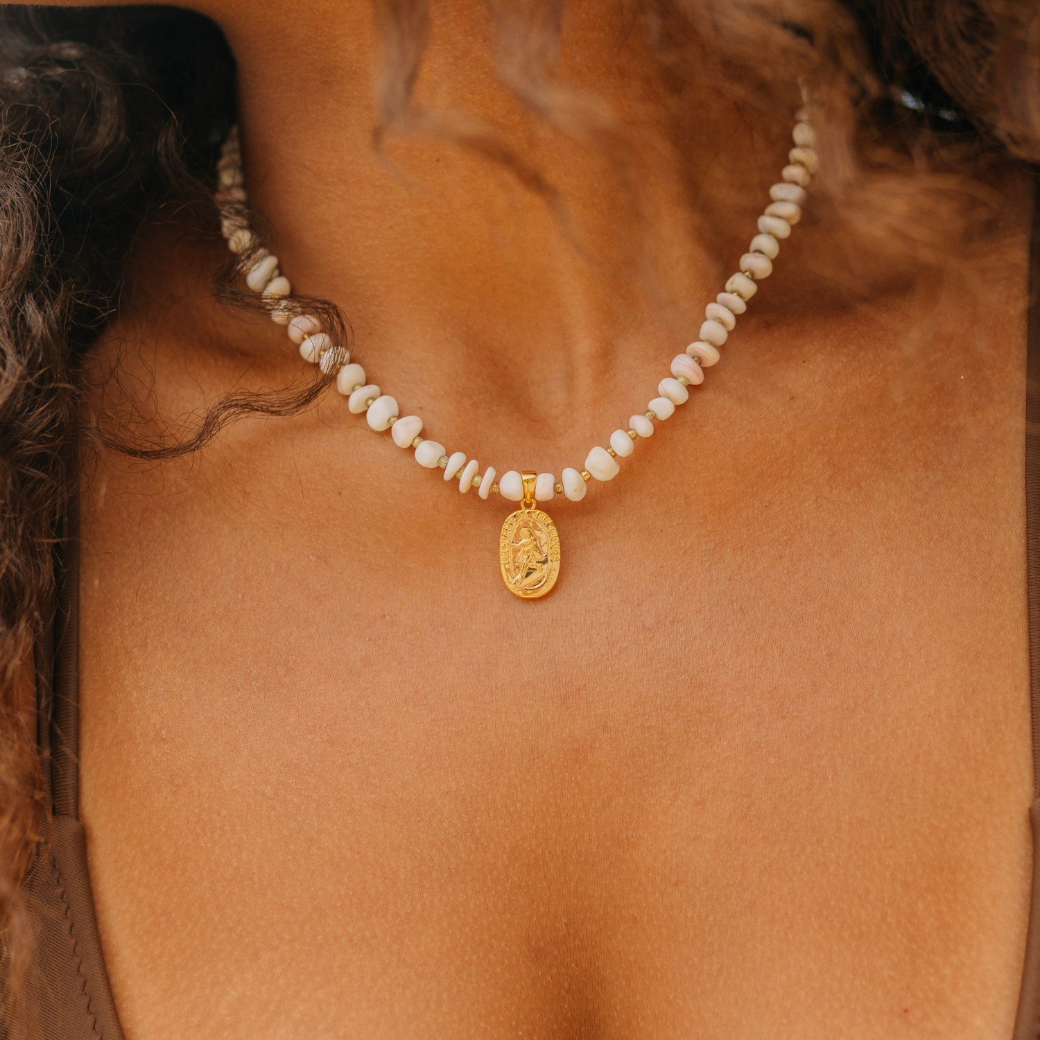 Our Lady of the Waves Beaded Necklace