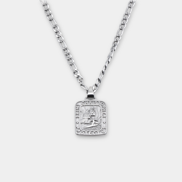 The Silver Traveler Rectangle Necklace – Get Back Necklaces