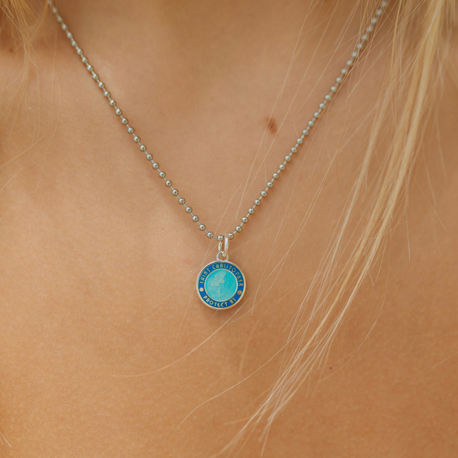 Small - Aqua / Royal Blue