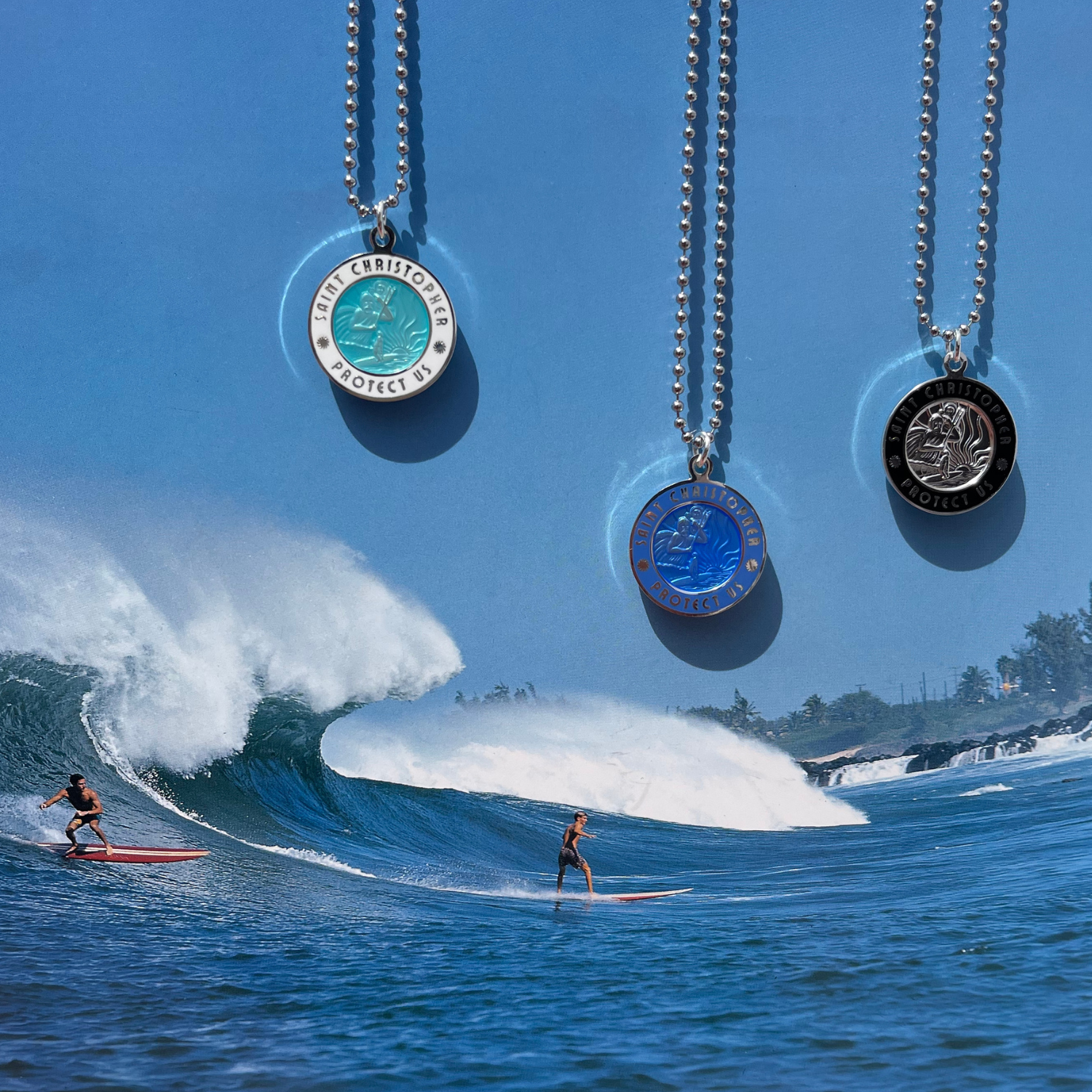 マリグナ　FINAL　OF FINAL（AQUA　STYLE） Large - Aqua / White – Get Back Necklaces