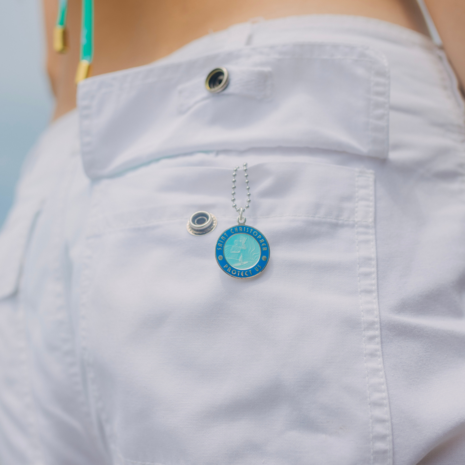 Large - Aqua / Royal Blue