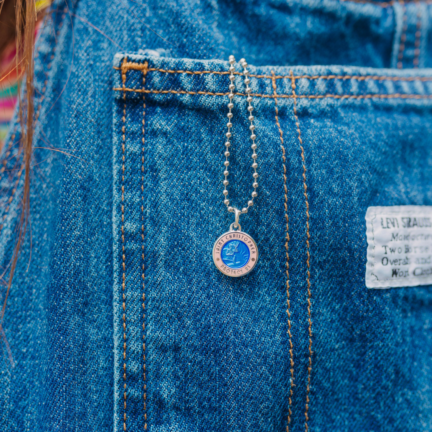 Small - Denim Blue / Pink