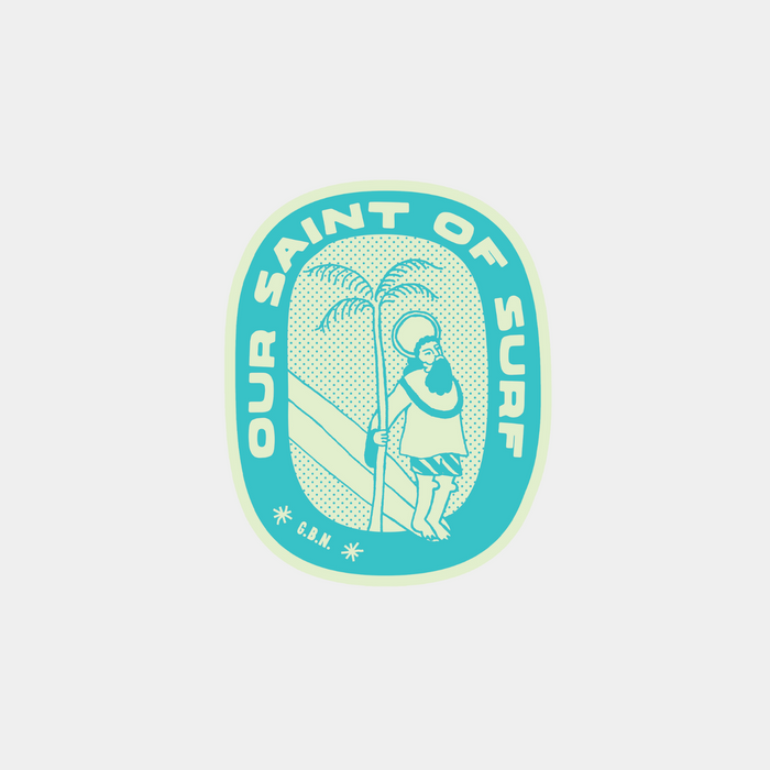 Our Saint of Surf Sticker