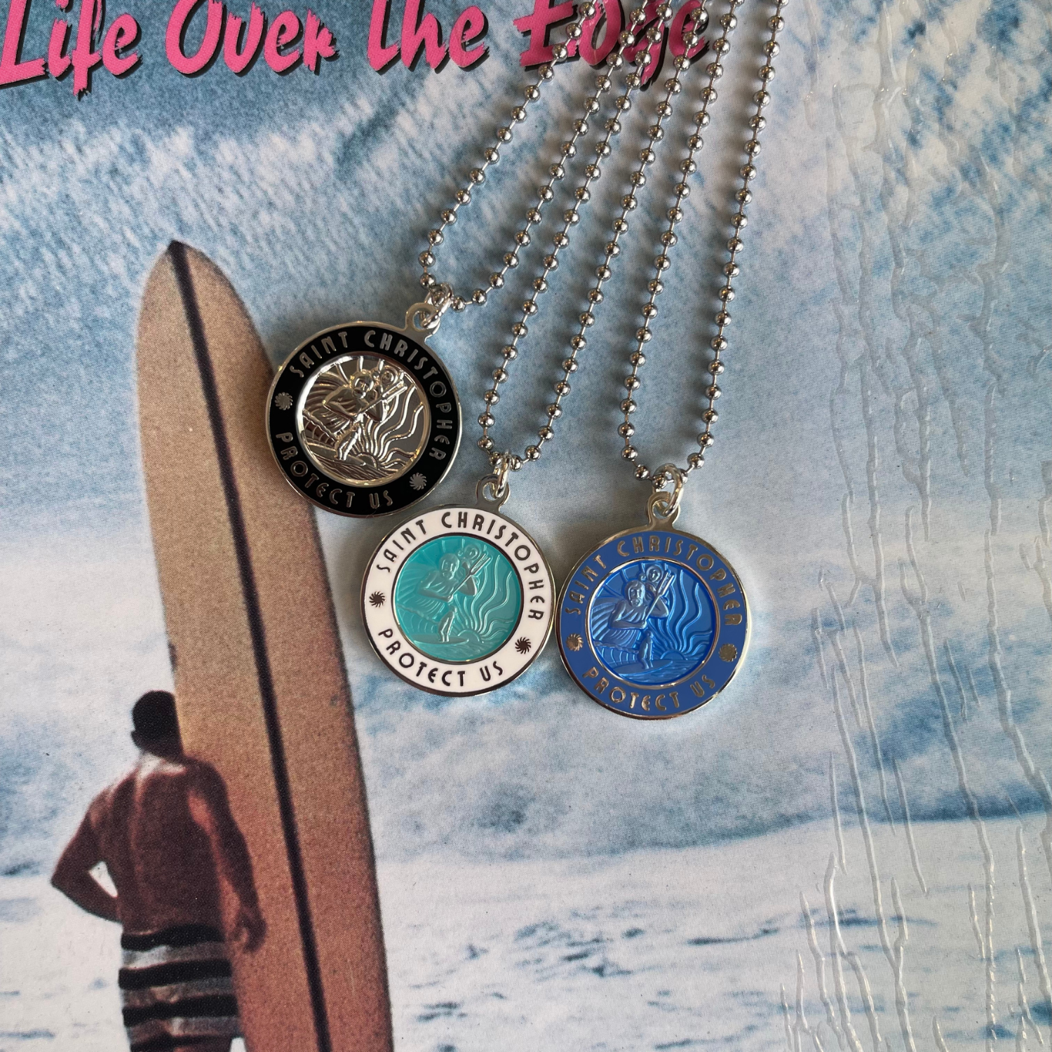 Large - Silver / Black – Get Back Necklaces