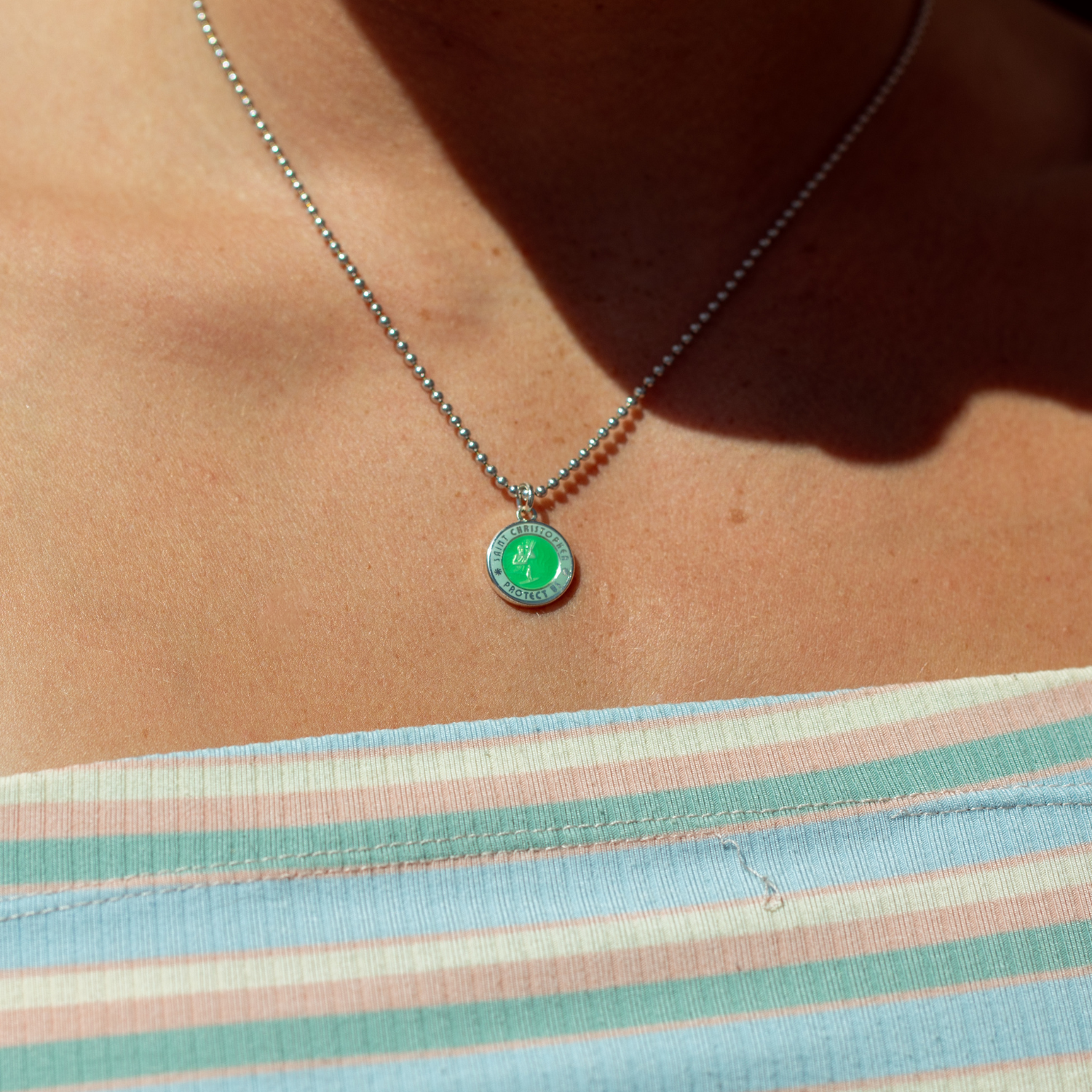 Small - Jade Green / Sky Blue