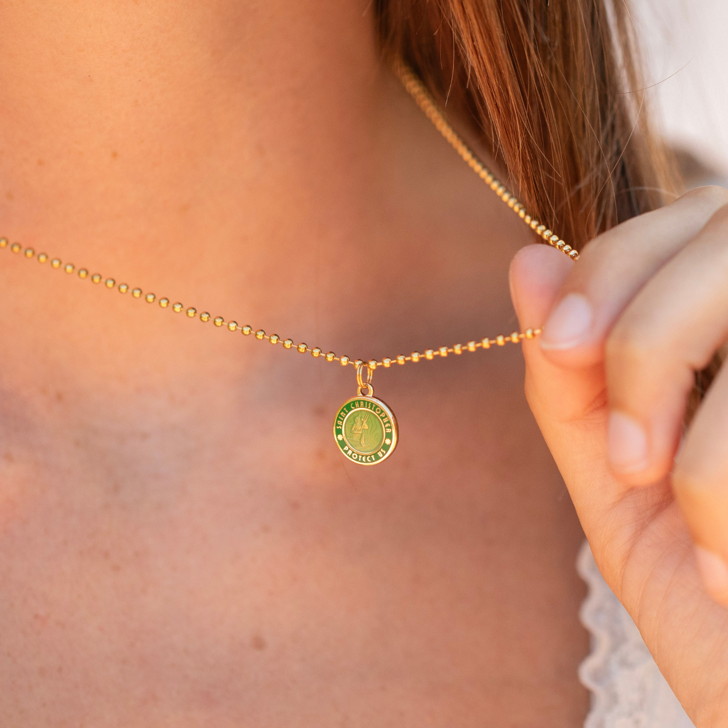 Small - Gold Palm / Green