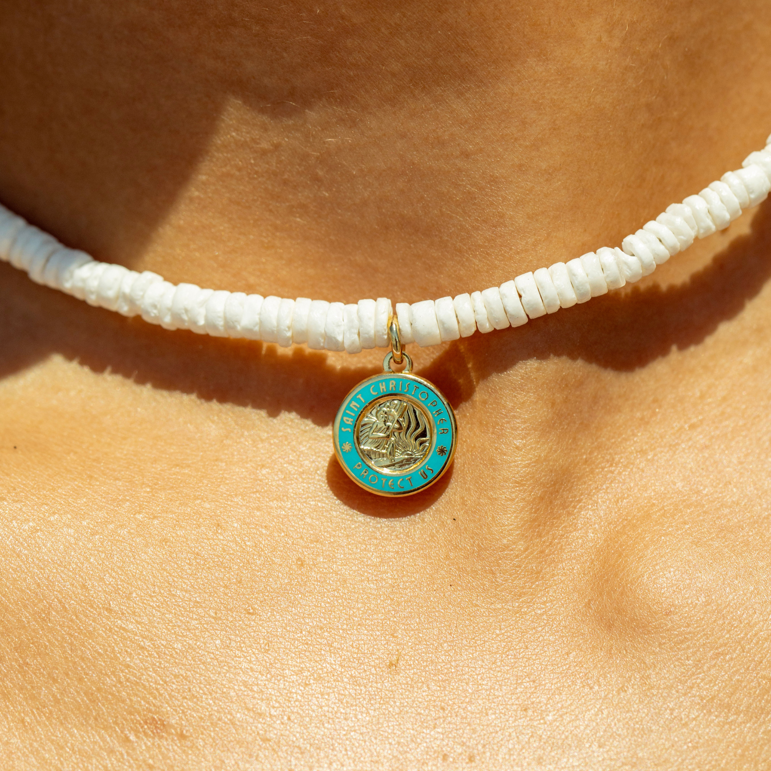 Sun Bleached Beaded Choker - Gold