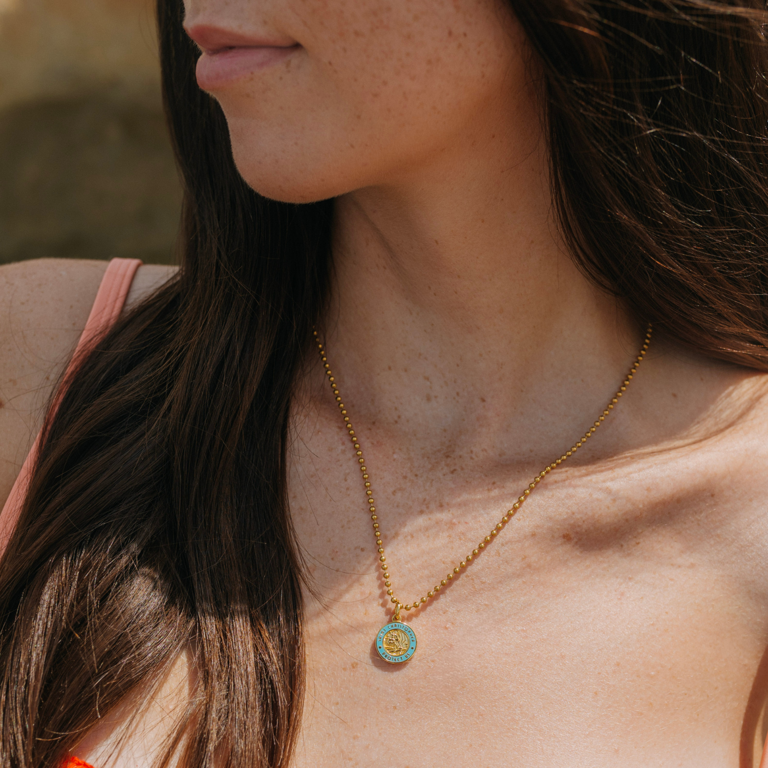 Small - Gold / Baby Blue