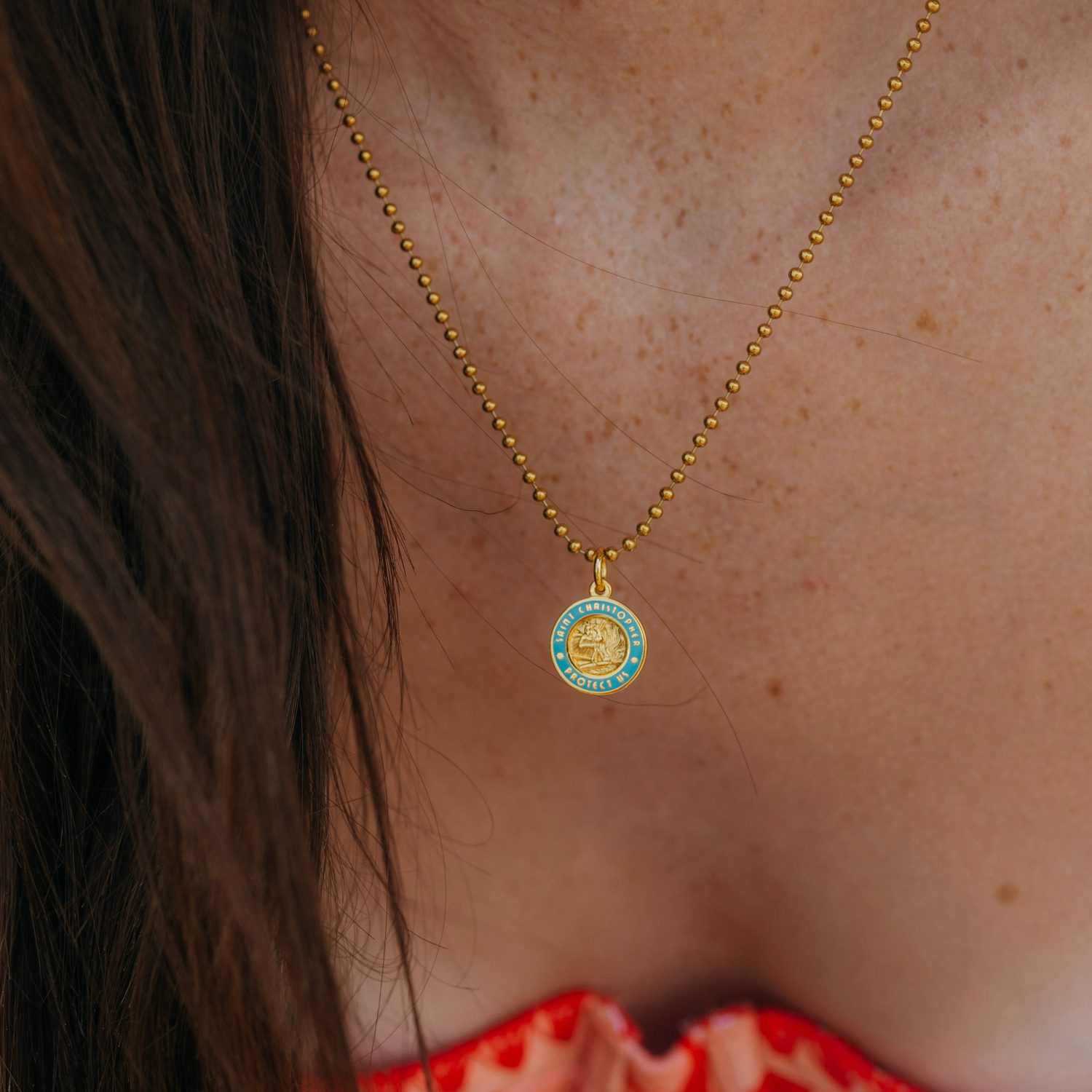 Small - Gold / Baby Blue