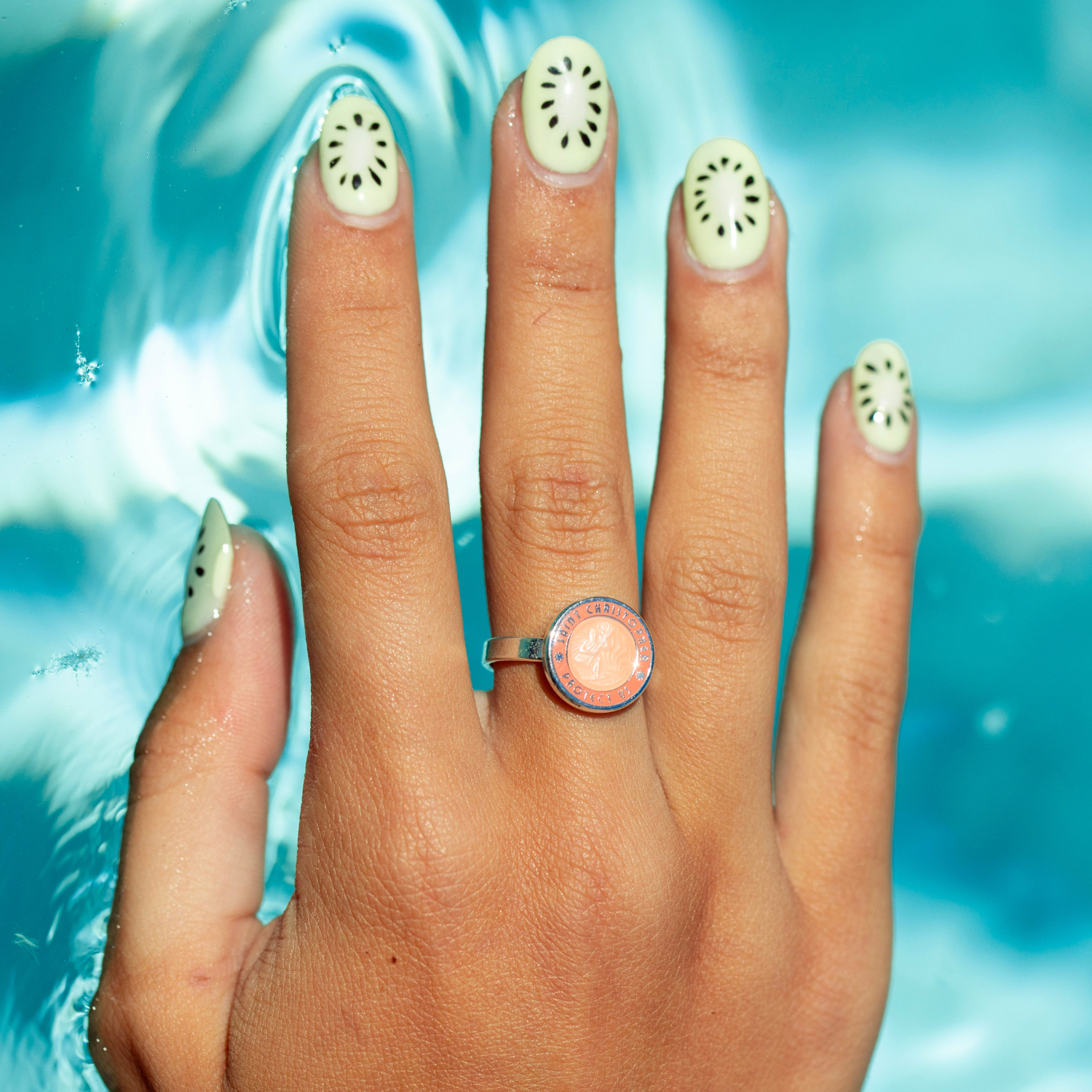 St. Christopher Ring - Guava / Guava