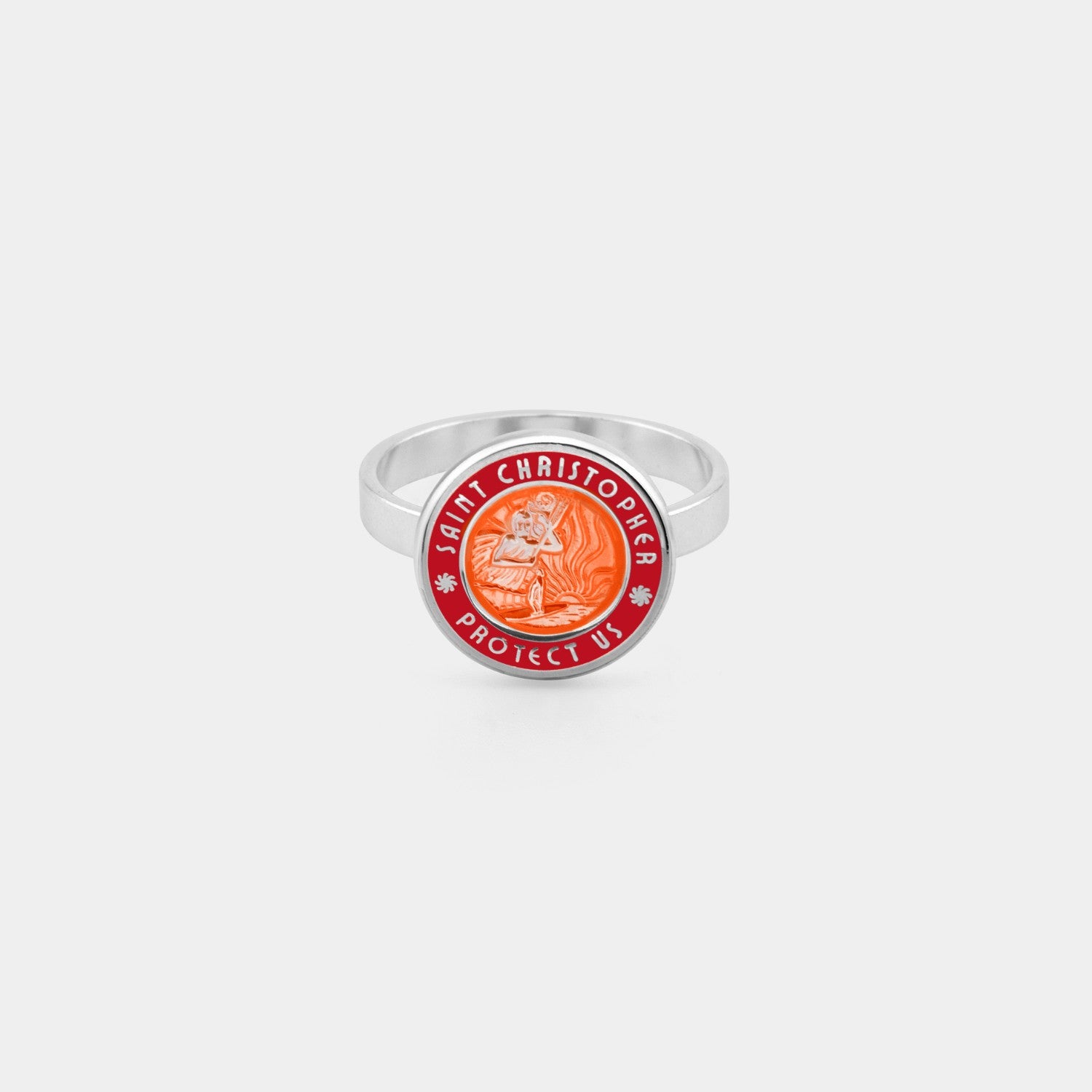 St. Christopher Ring - Red / Red