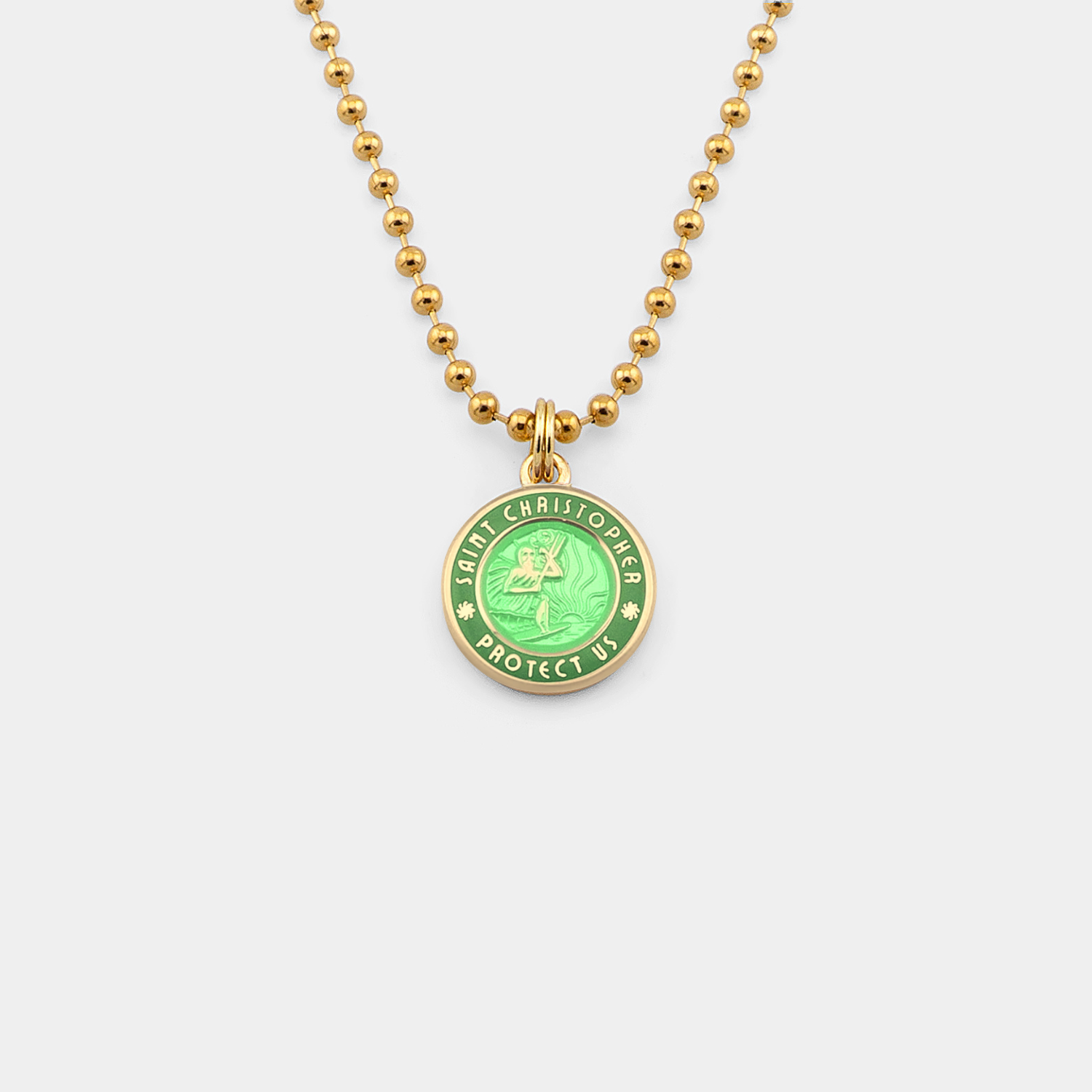 Small - Gold Palm / Green