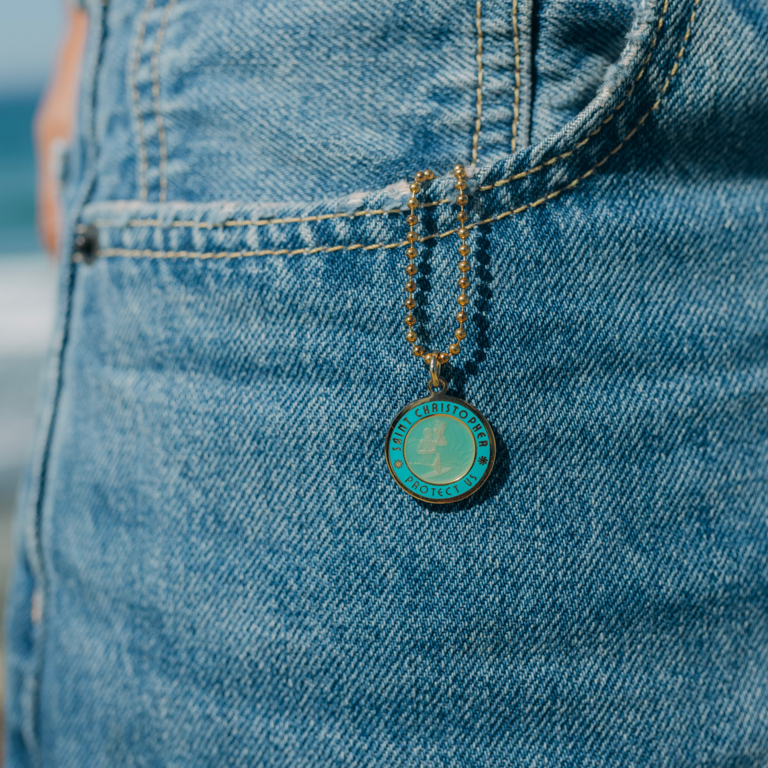 Medium - Gold / Teal
