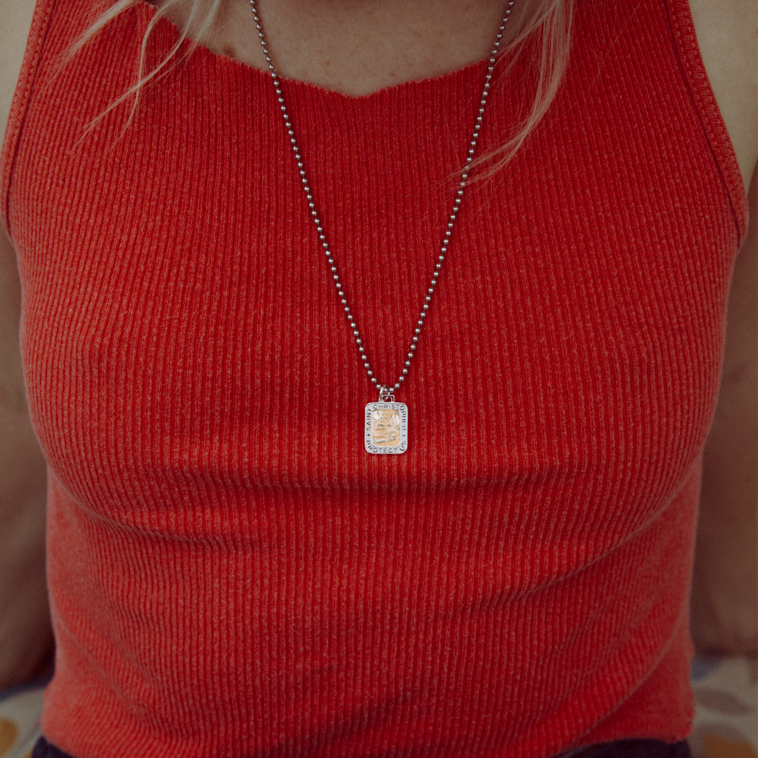 Rectangle - Coral / White
