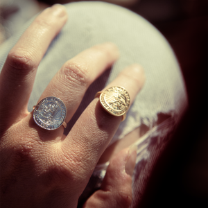 Silver St. Christopher Medallion Ring