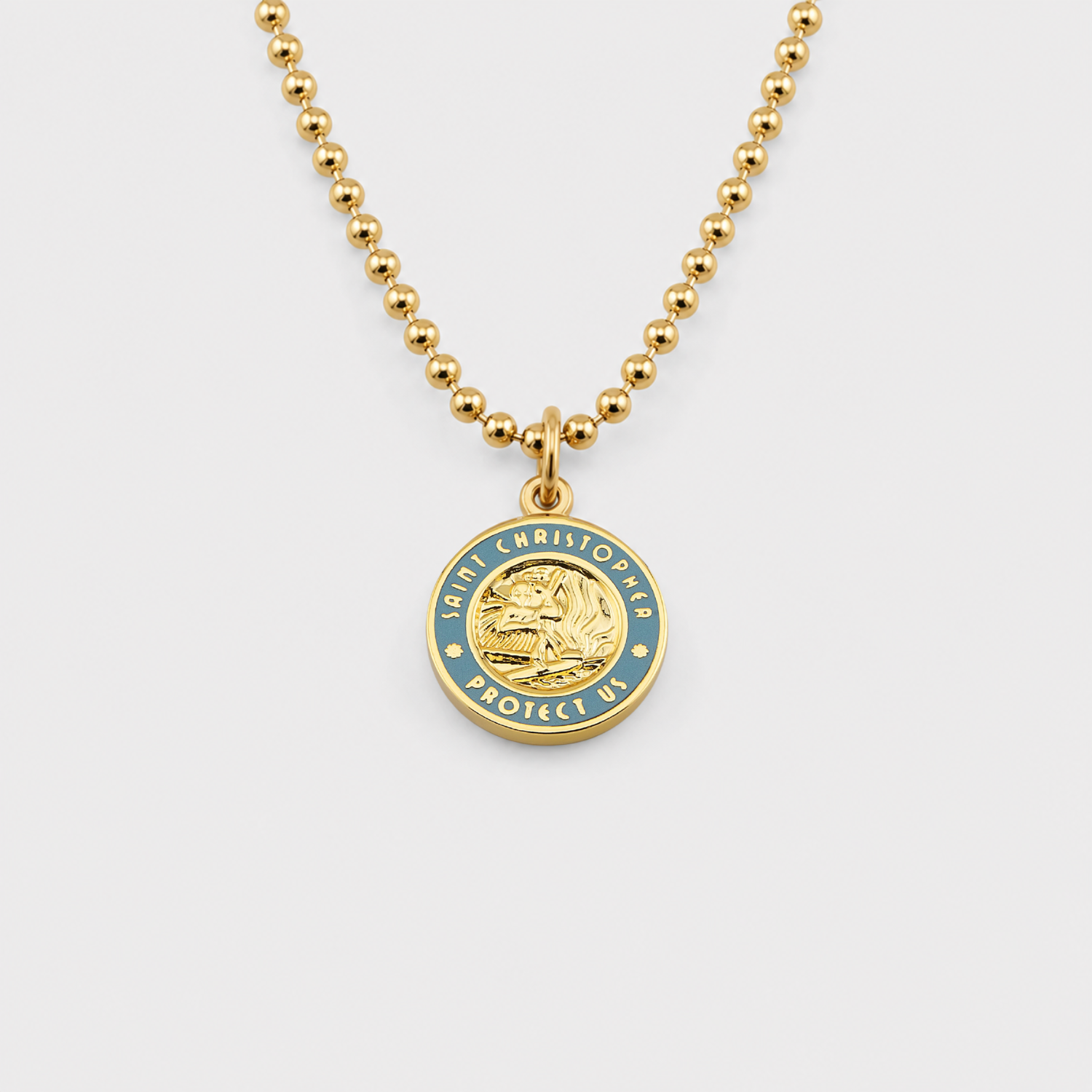 Small - Gold / Baby Blue