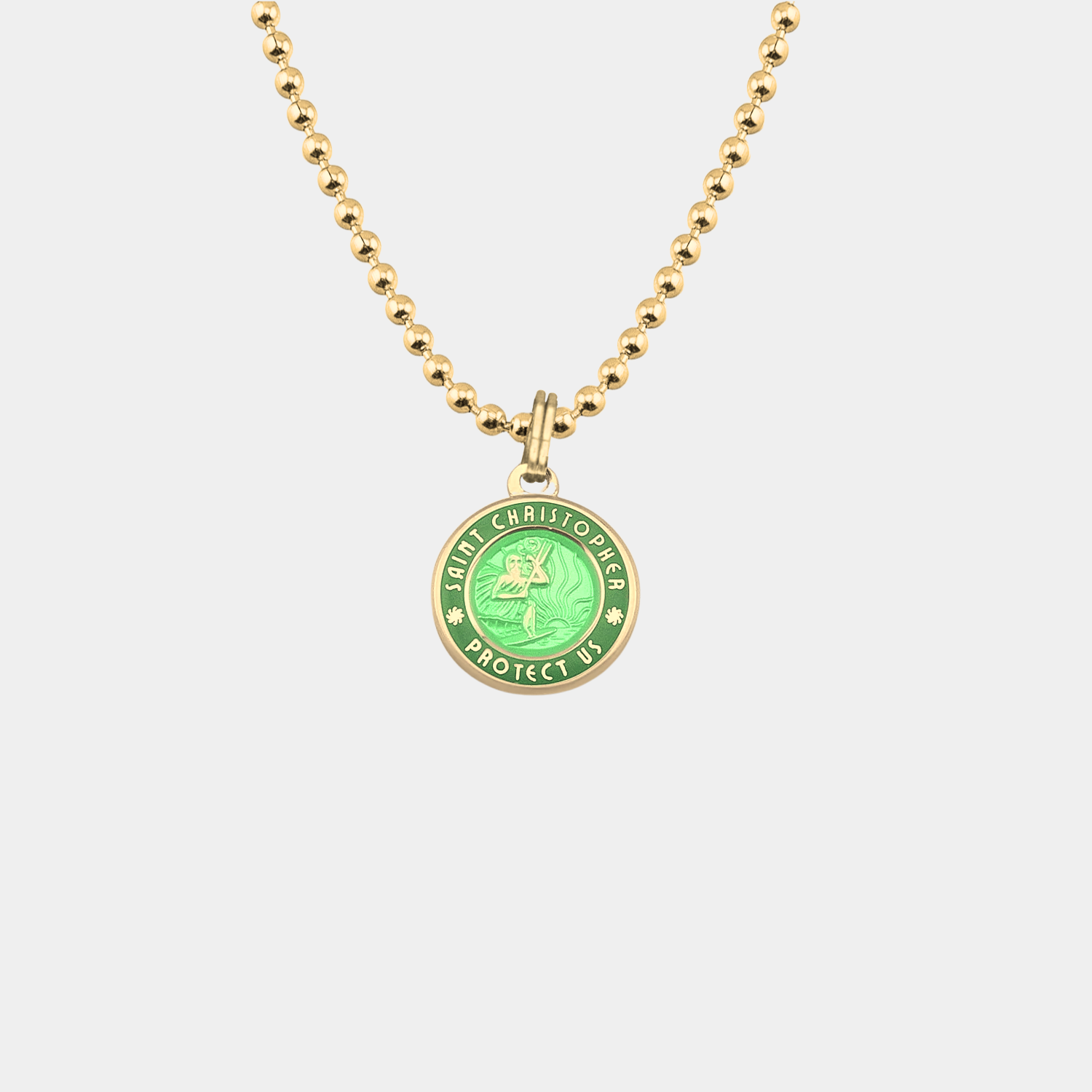Small - Gold Palm / Green